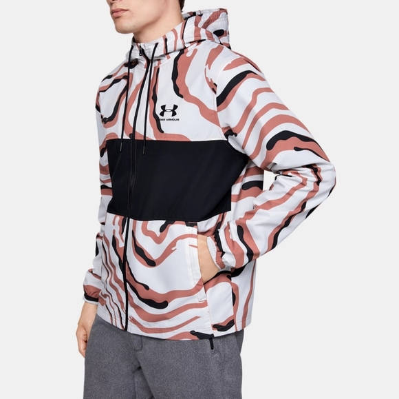 Under Armour Men's UA Sportstyle Camo Windbreaker Jacket 1352023 226 Brown sz XL - Picture 4 of 8